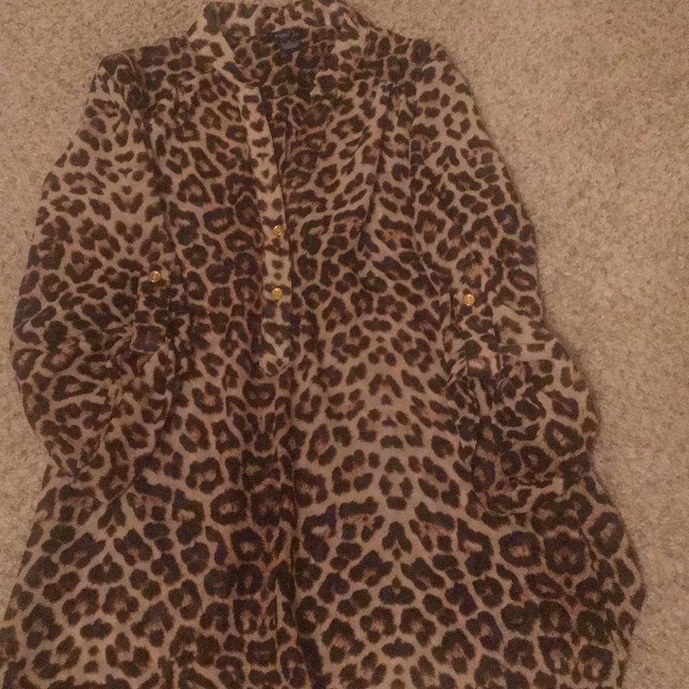 Cheetah Print blouse from Rue21